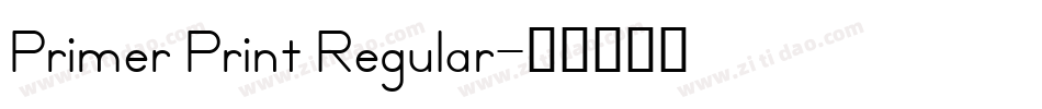 Primer Print Regular字体转换
